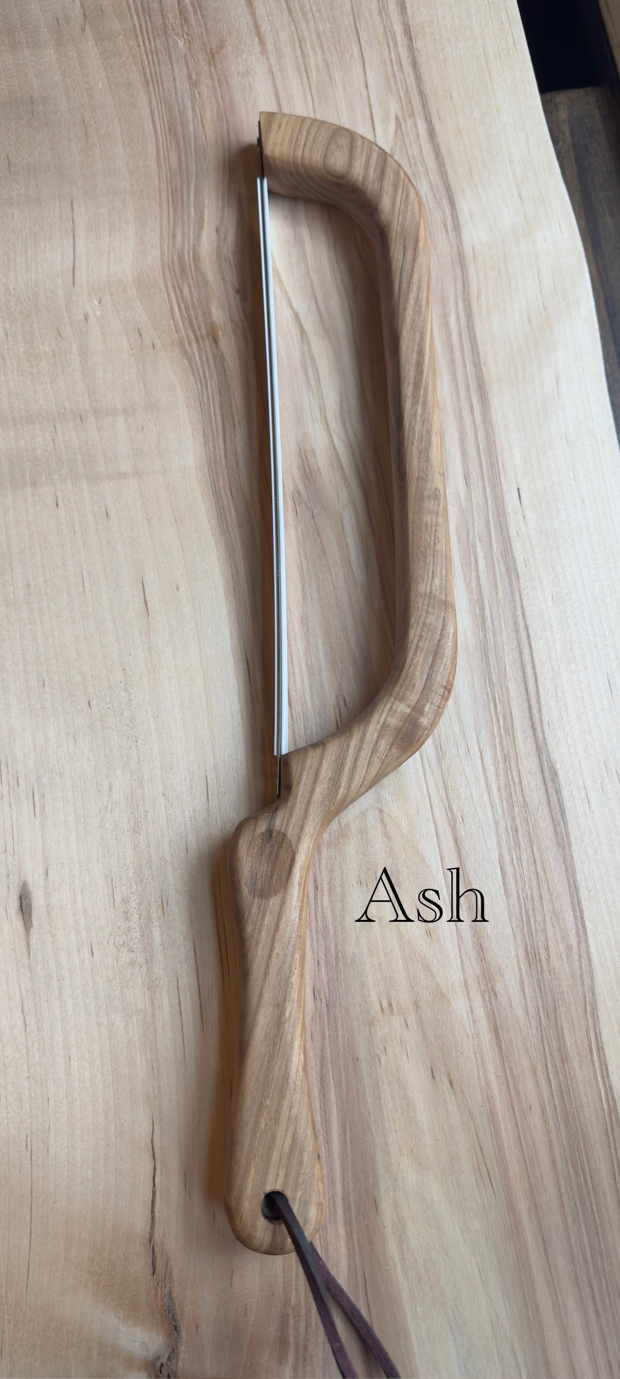 Hand-Crafted Bread Knife | Ash Wood