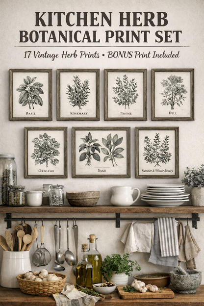 Kitchen Herb Digital Download (17 Pack)