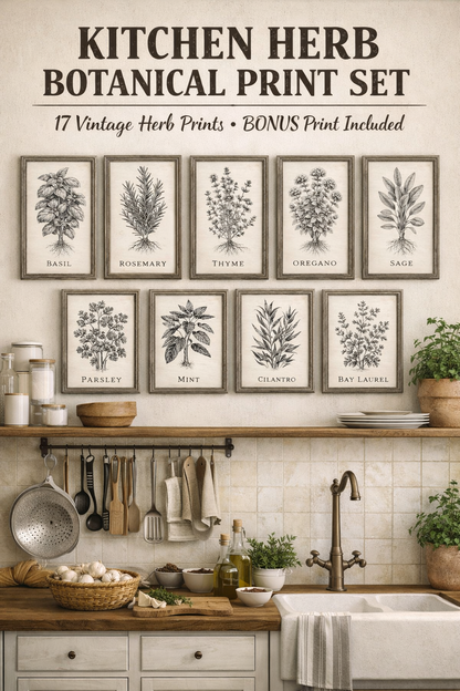 Kitchen Herb Digital Download (17 Pack)