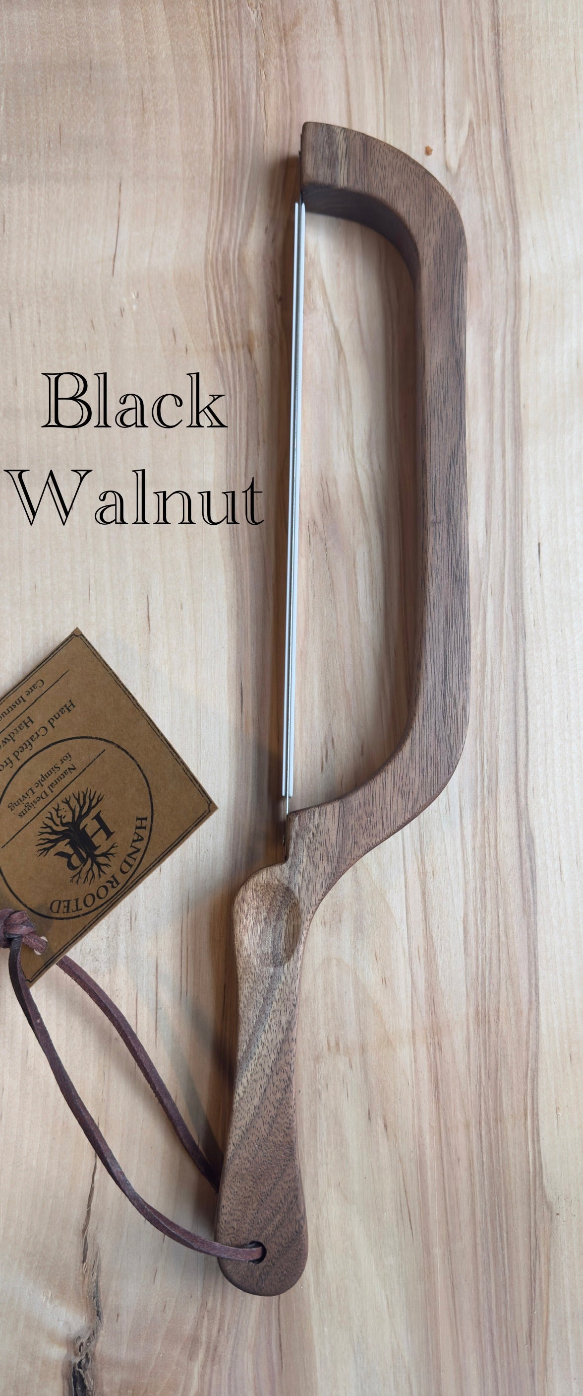 Hand-Crafted Bread Knife | Black Walnut Wood