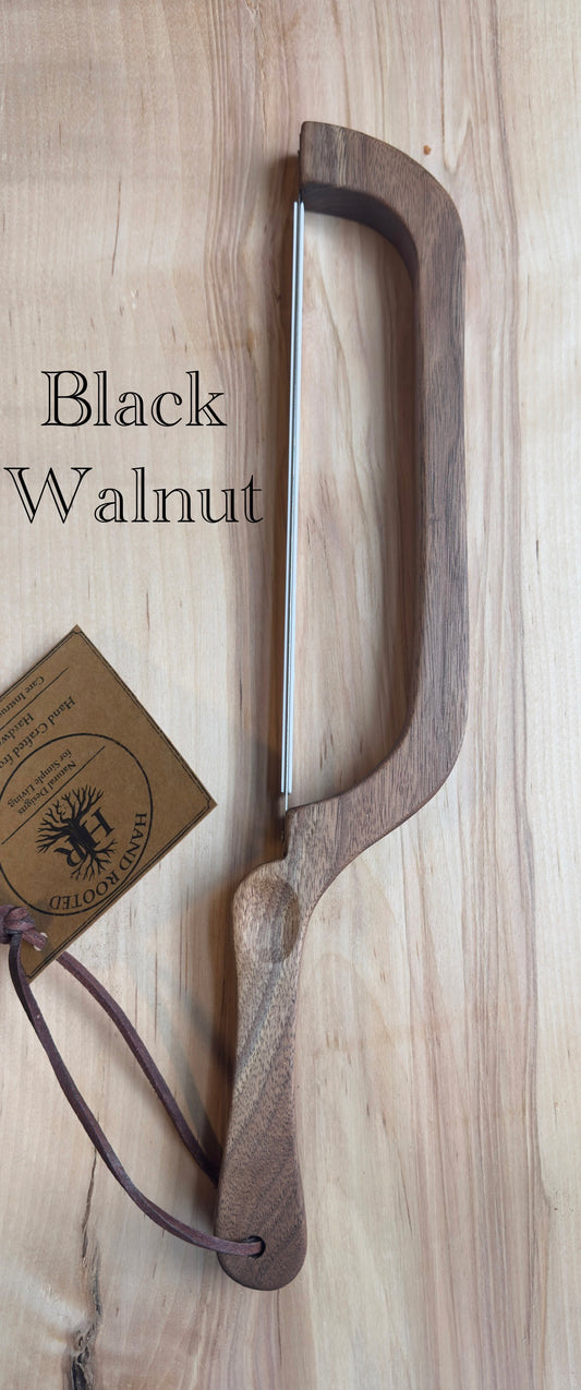Hand-Crafted Bread Knife | Black Walnut Wood