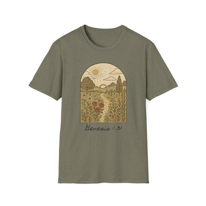 Genesis Garden Graphic T-Shirt, Faith Based Design