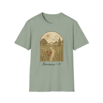 Genesis Garden Graphic T-Shirt, Faith Based Design