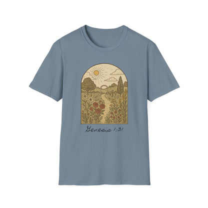 Genesis Garden Graphic T-Shirt, Faith Based Design
