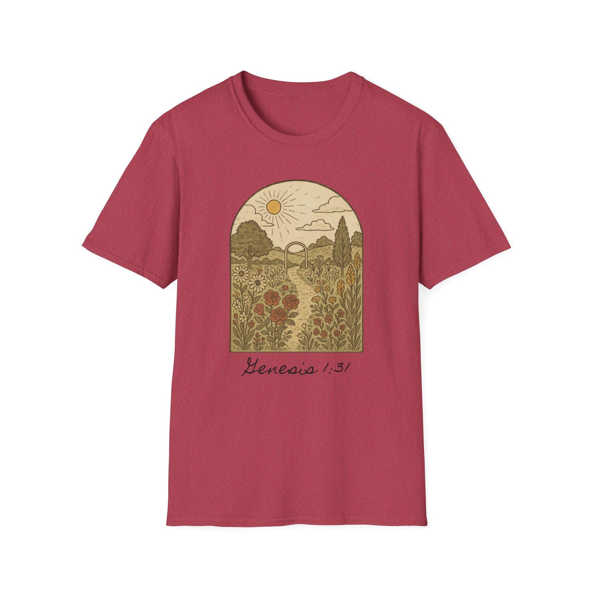 Genesis Garden Graphic T-Shirt, Faith Based Design