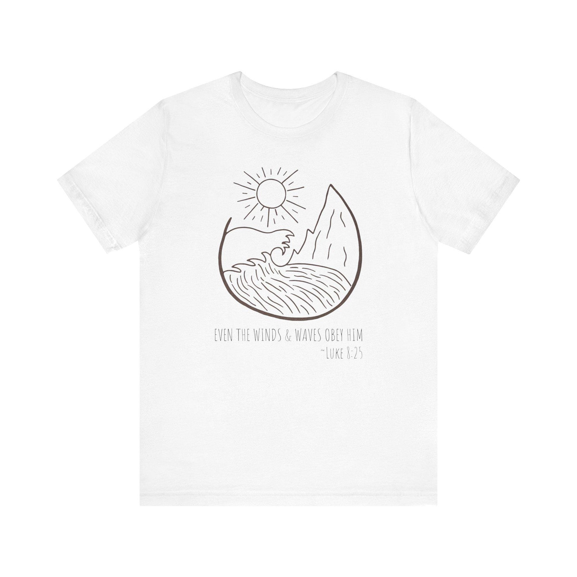 Faithful Scripture Unisex Tee, Ocean Christian T-Shirt