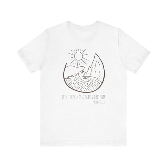 Faithful Scripture Unisex Tee, Ocean Christian T-Shirt