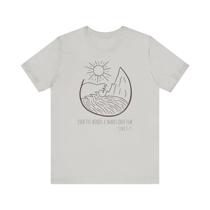 Faithful Scripture Unisex Tee, Ocean Christian T-Shirt