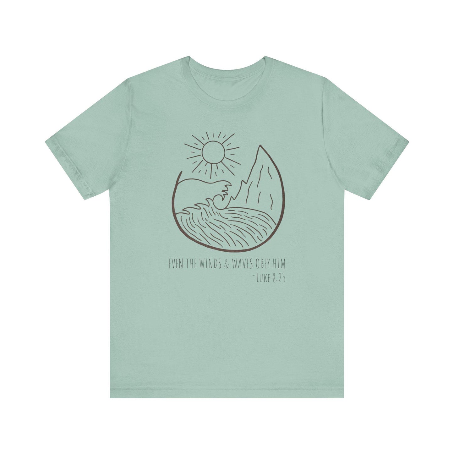 Faithful Scripture Unisex Tee, Ocean Christian T-Shirt
