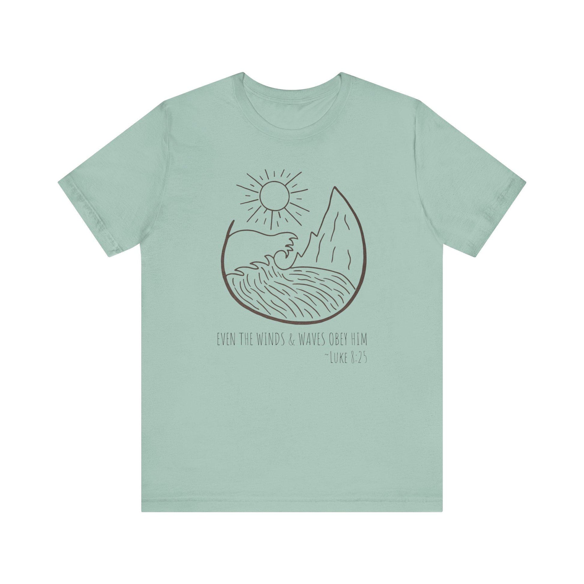 Faithful Scripture Unisex Tee, Ocean Christian T-Shirt