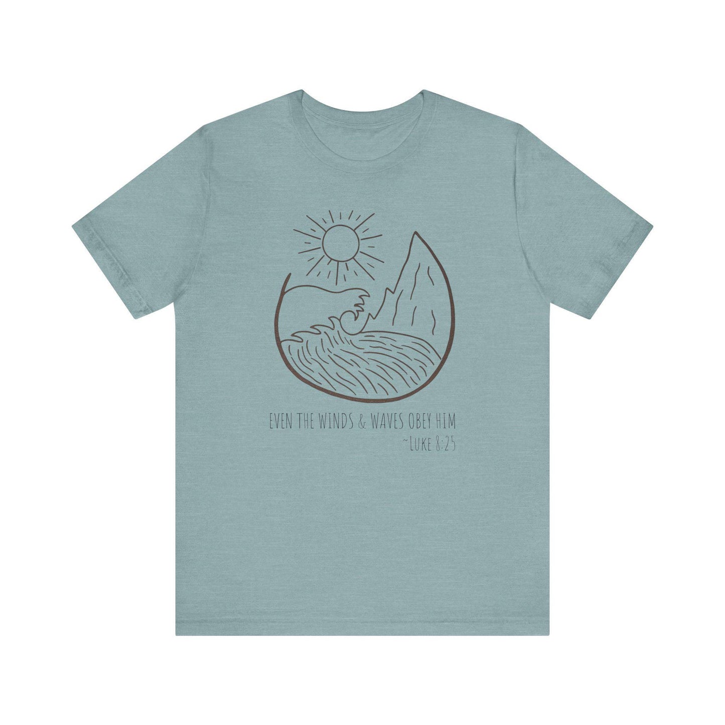 Faithful Scripture Unisex Tee, Ocean Christian T-Shirt