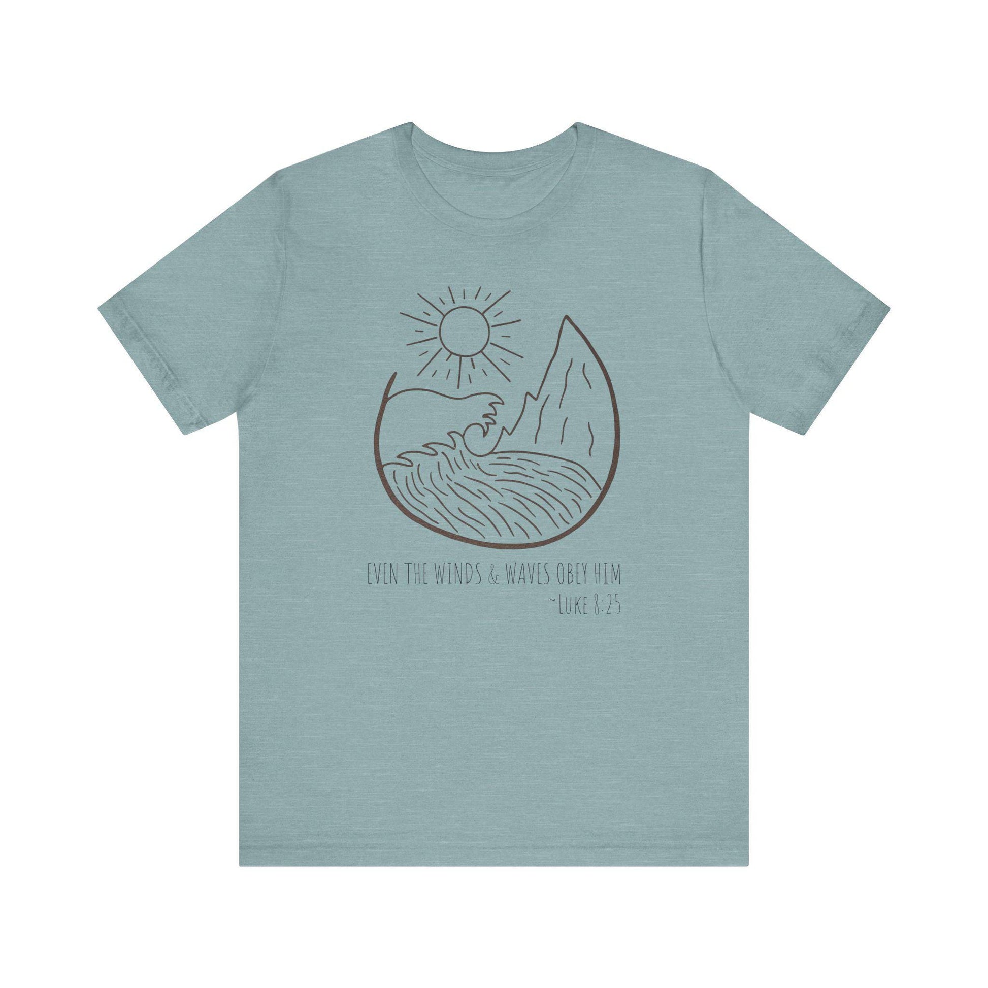 Faithful Scripture Unisex Tee, Ocean Christian T-Shirt