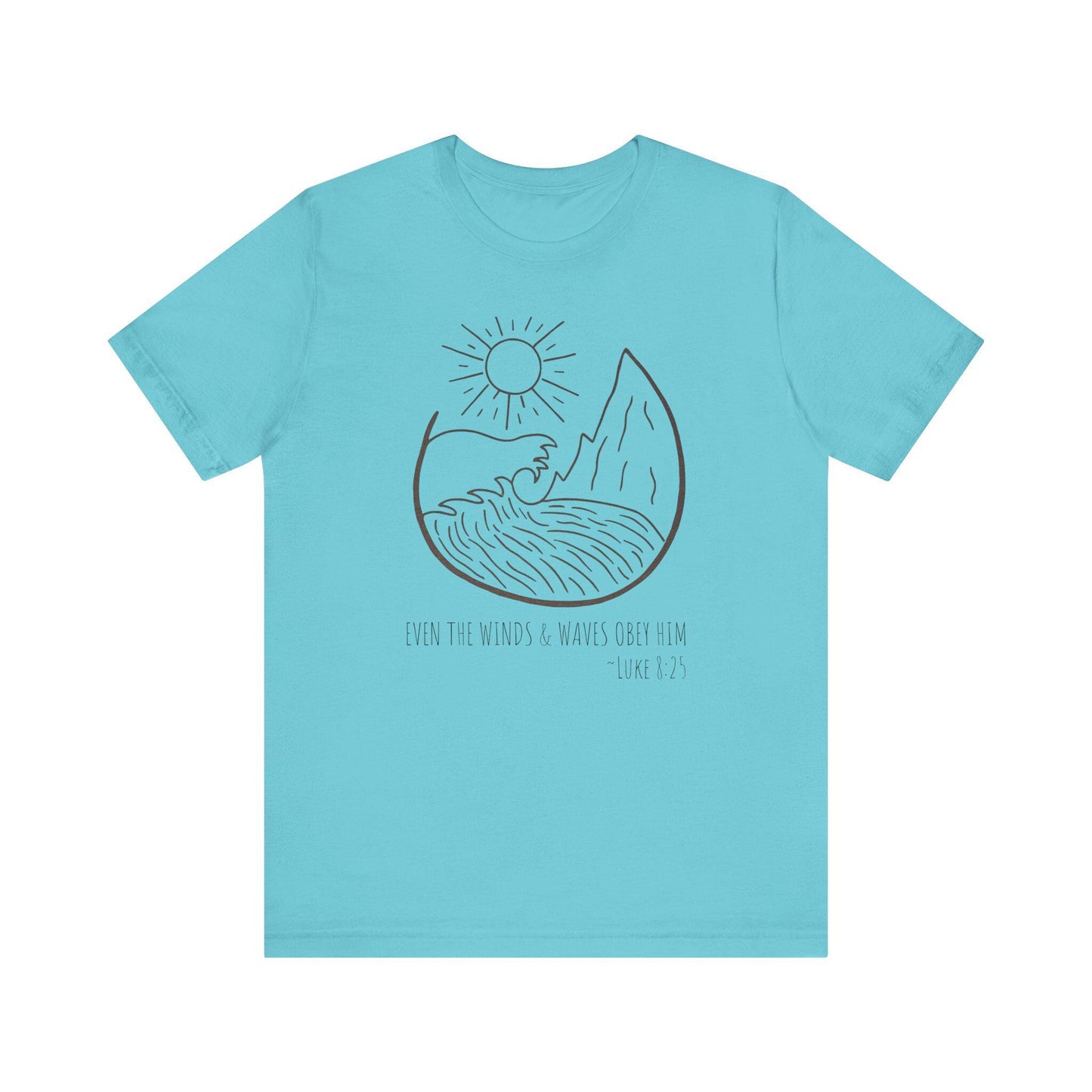 Faithful Scripture Unisex Tee, Ocean Christian T-Shirt