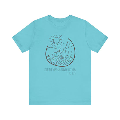 Faithful Scripture Unisex Tee, Ocean Christian T-Shirt