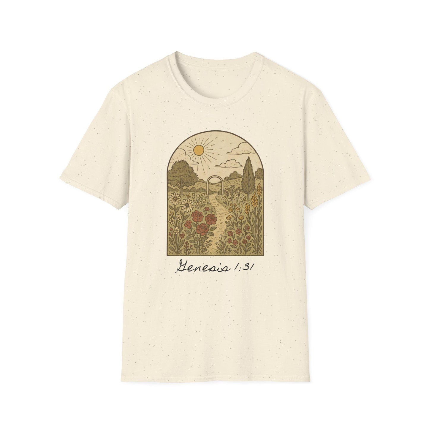 Genesis Garden Graphic T-Shirt, Faith Based Design