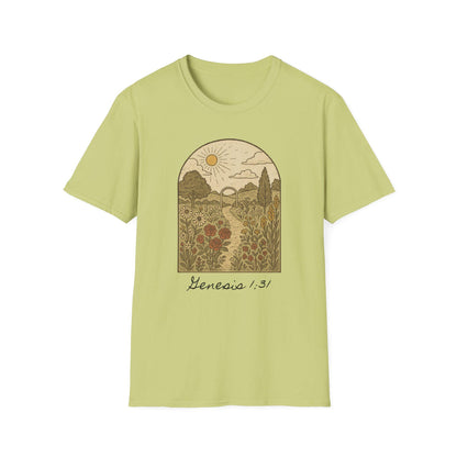 Genesis Garden Graphic T-Shirt, Faith Based Design