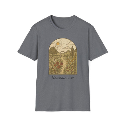 Genesis Garden Graphic T-Shirt, Faith Based Design