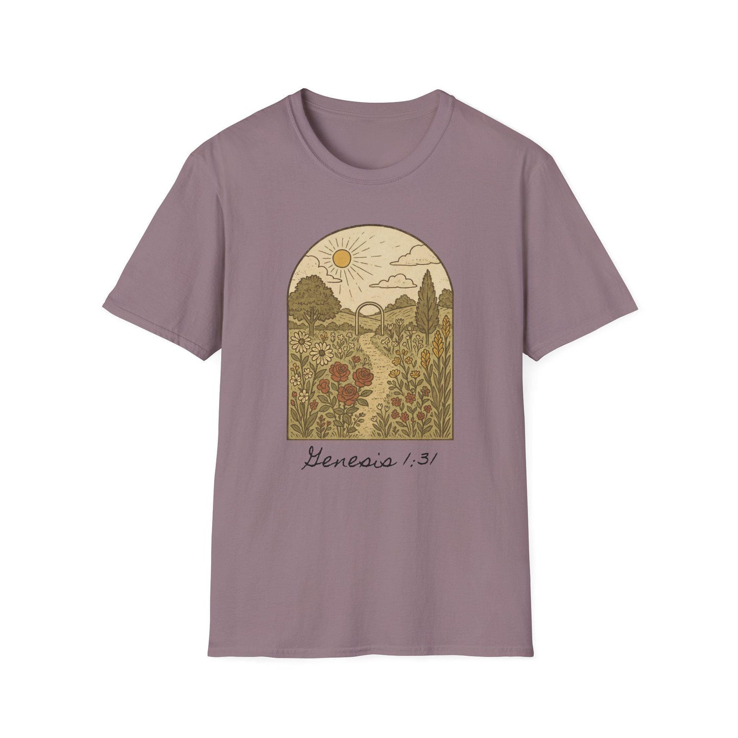 Genesis Garden Graphic T-Shirt, Faith Based Design