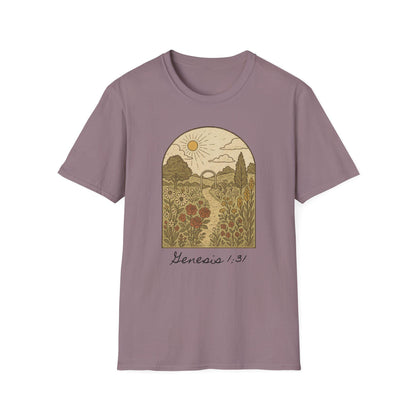 Genesis Garden Graphic T-Shirt, Faith Based Design