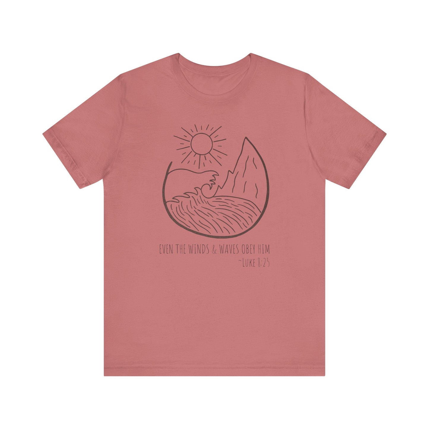 Faithful Scripture Unisex Tee, Ocean Christian T-Shirt