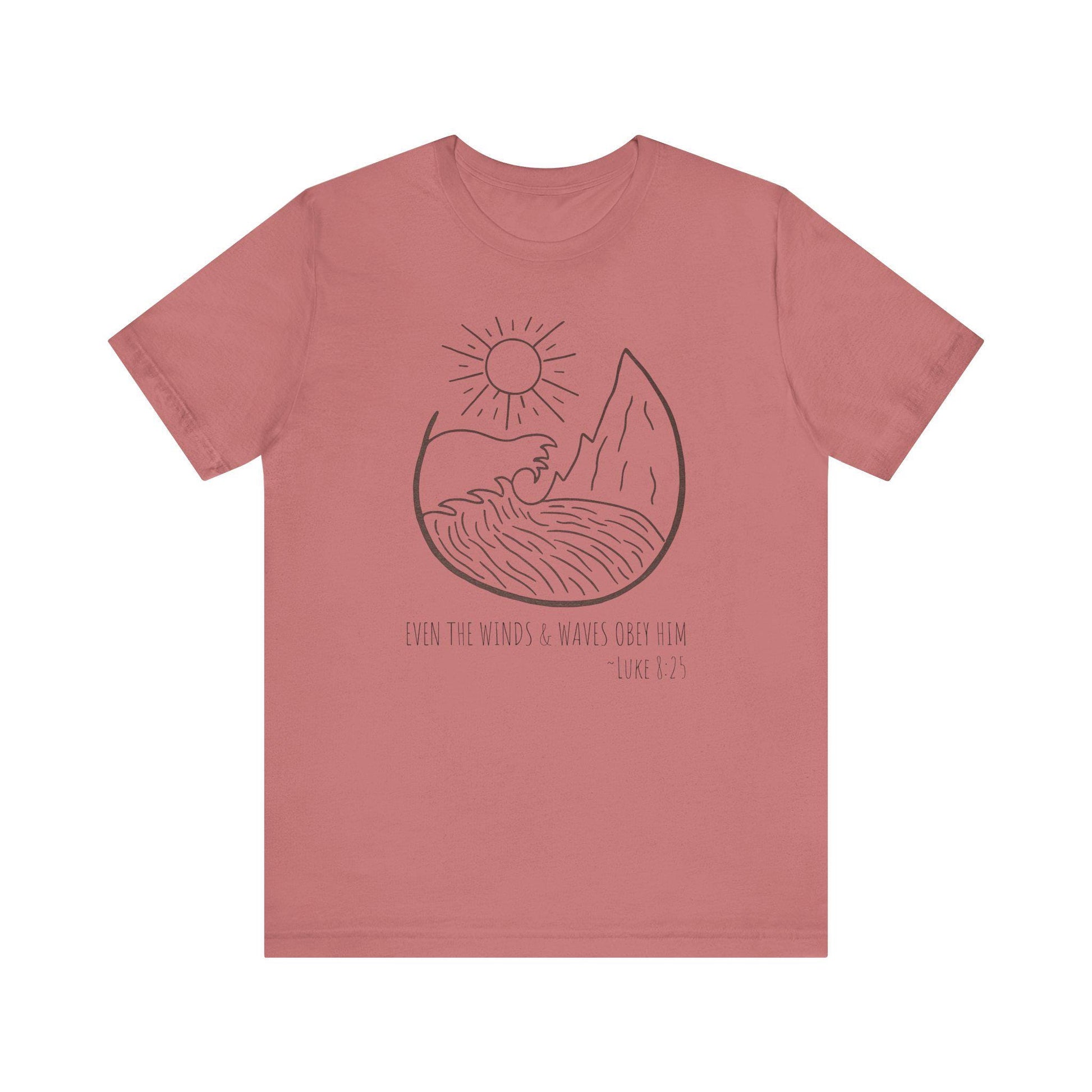 Faithful Scripture Unisex Tee, Ocean Christian T-Shirt
