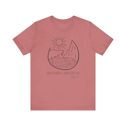 Faithful Scripture Unisex Tee, Ocean Christian T-Shirt