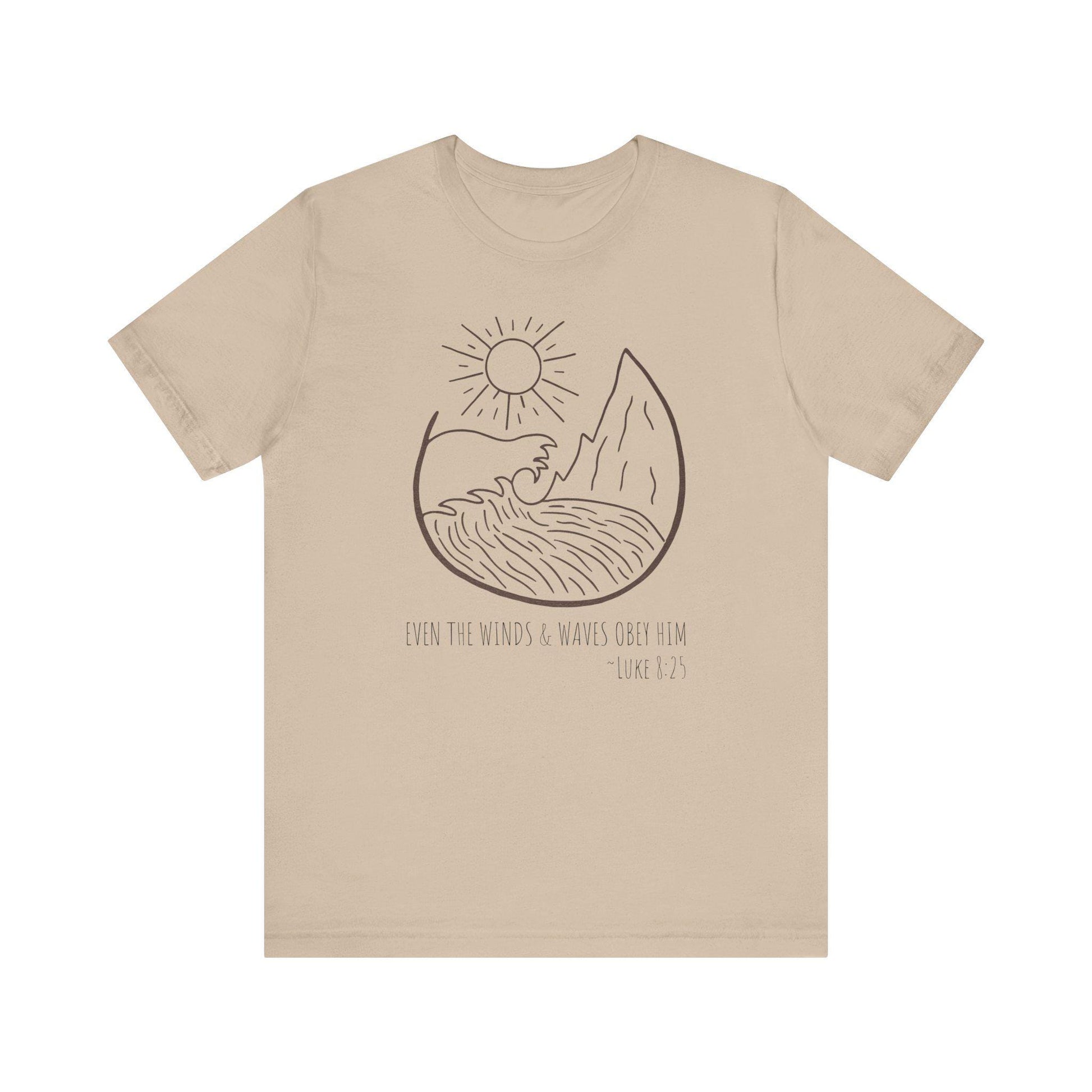 Faithful Scripture Unisex Tee, Ocean Christian T-Shirt