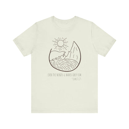 Faithful Scripture Unisex Tee, Ocean Christian T-Shirt
