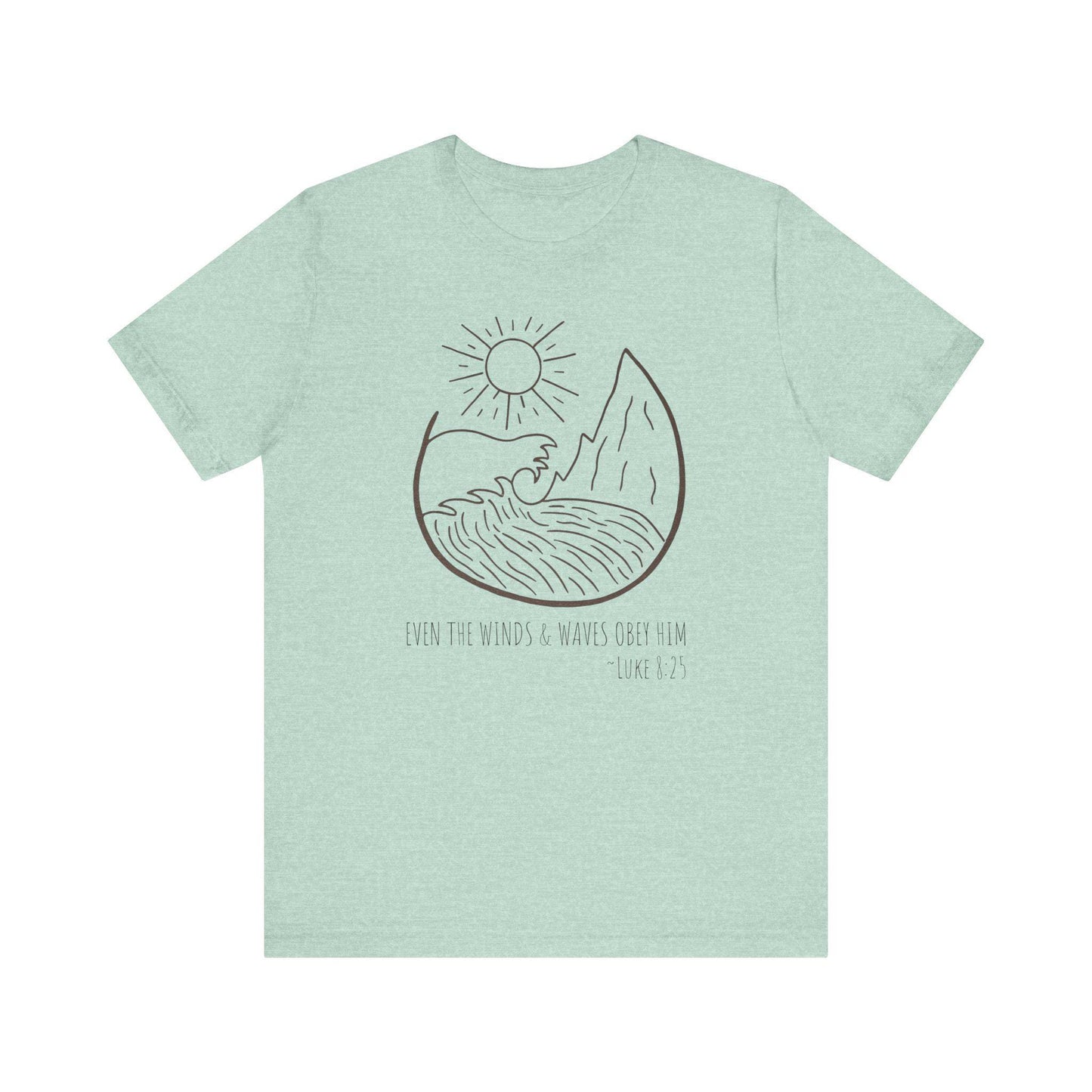 Faithful Scripture Unisex Tee, Ocean Christian T-Shirt