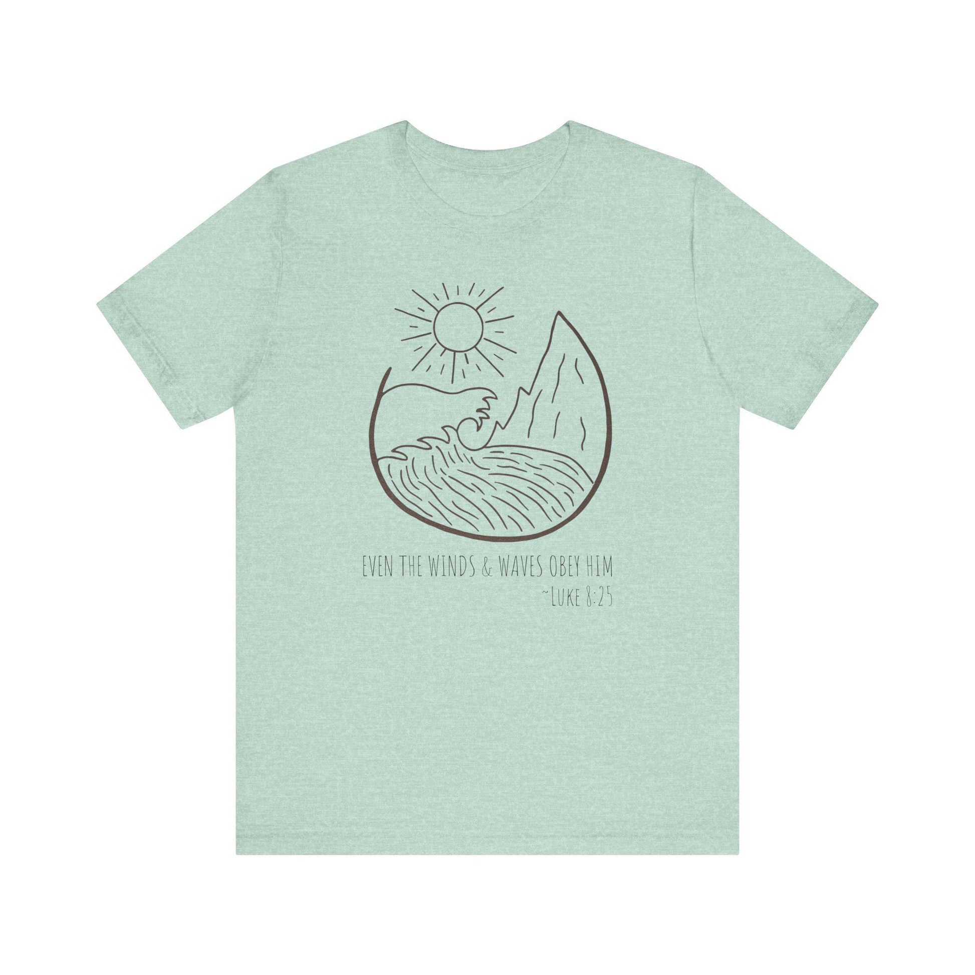 Faithful Scripture Unisex Tee, Ocean Christian T-Shirt