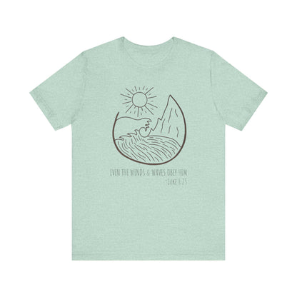 Faithful Scripture Unisex Tee, Ocean Christian T-Shirt