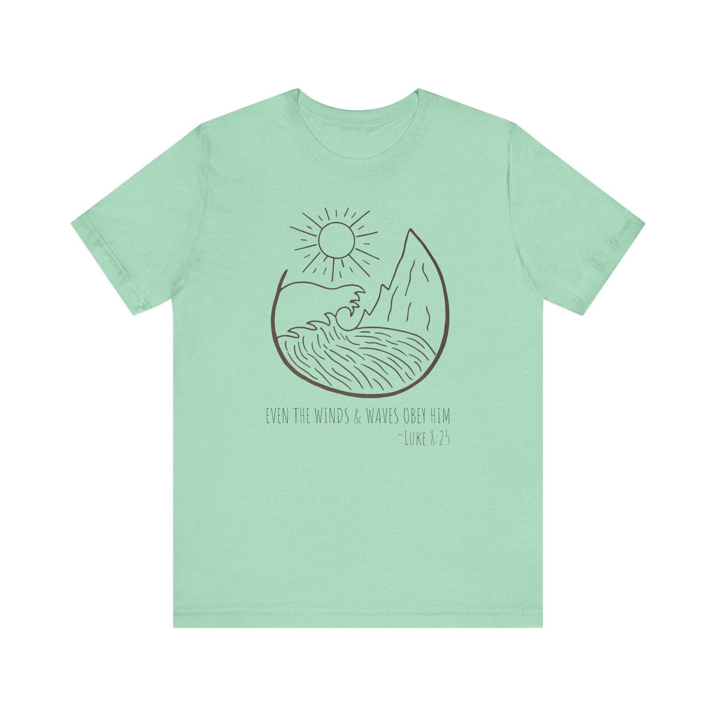 Faithful Scripture Unisex Tee, Ocean Christian T-Shirt