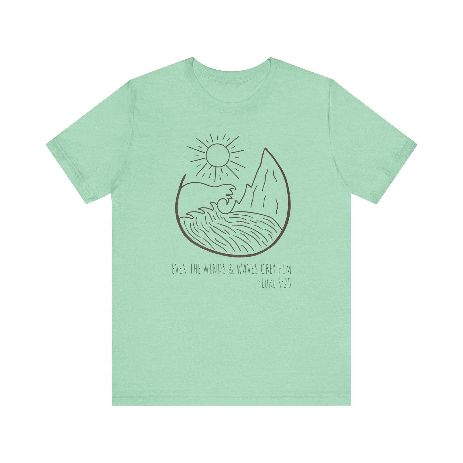 Faithful Scripture Unisex Tee, Ocean Christian T-Shirt