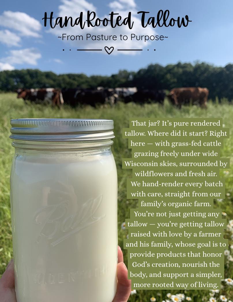 Whipped Tallow - Face & Body Butter - Grass-Fed, Handcrafted, Small Batch Skincare