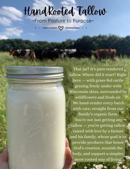 Whipped Tallow - Face & Body Butter - Grass-Fed, Handcrafted, Small Batch Skincare