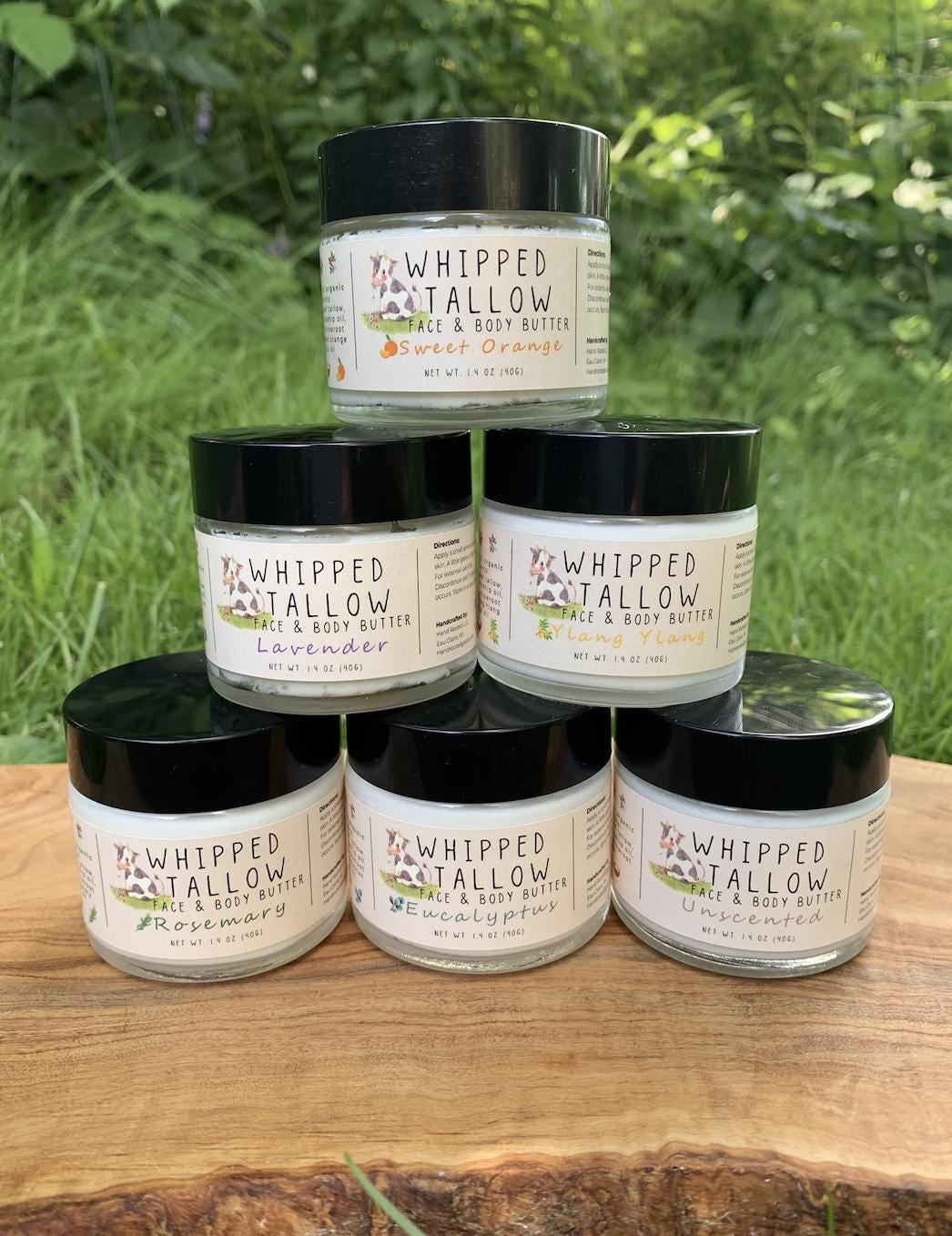 Whipped Tallow - Face & Body Butter - Grass-Fed, Handcrafted, Small Batch Skincare